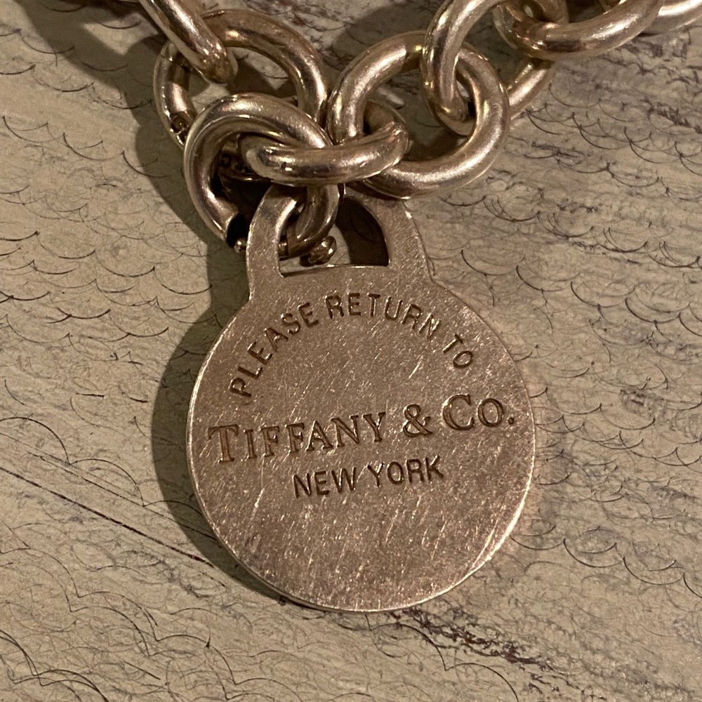 Tiffany & Co Round Tag Sterling Bracelet - Picture 5 of 7